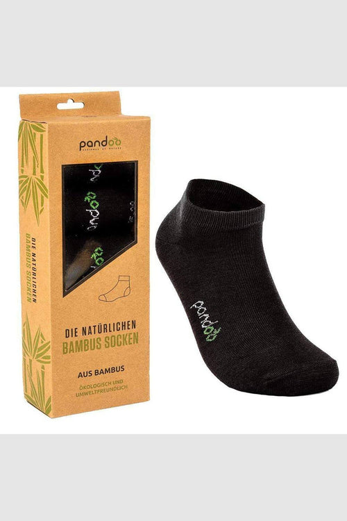 Pandoo Bambus Sneakersocken Schwarz, 35-38 Socks.