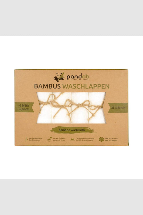 Bambus-Waschlappen 6er Pack Accessoires Pandoo 